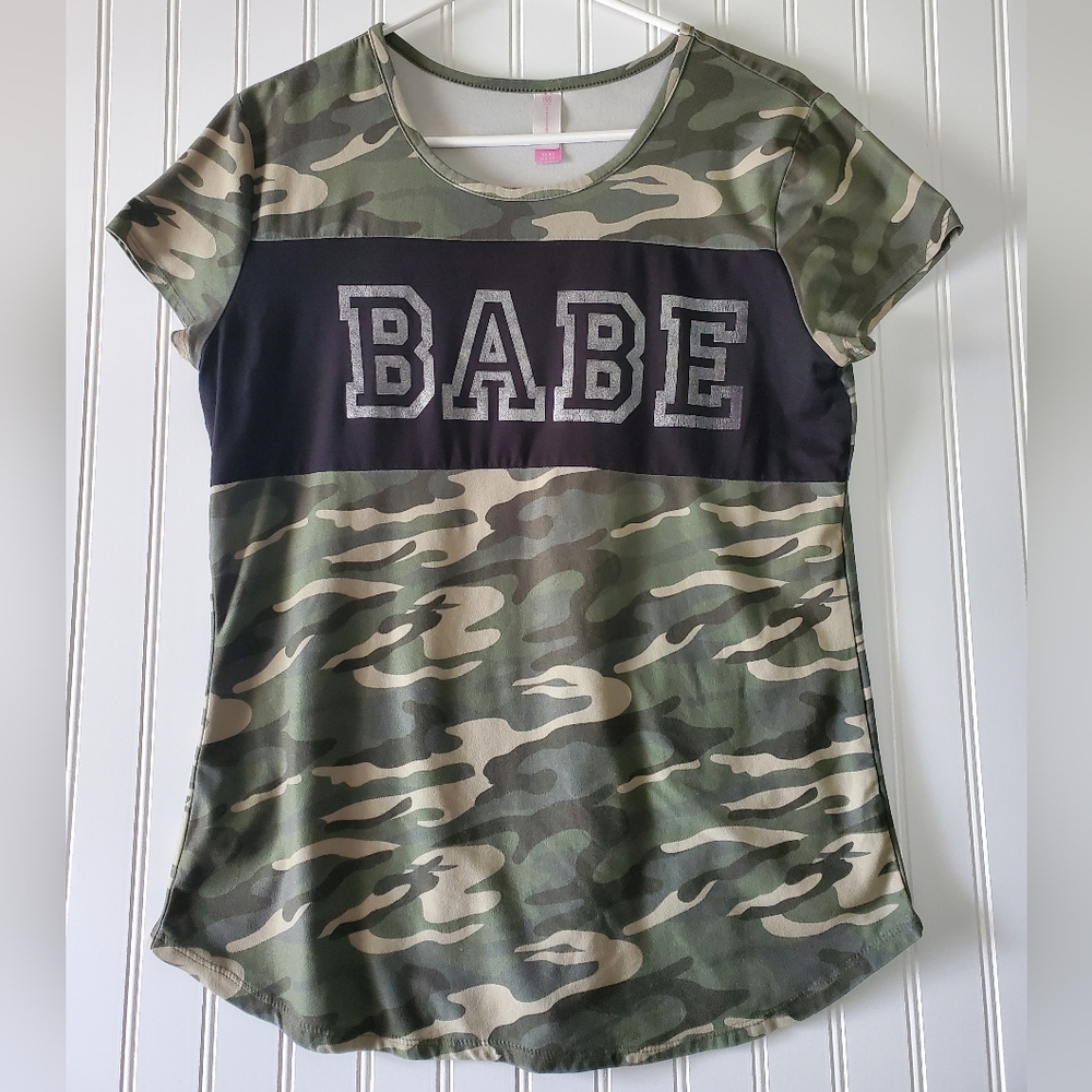 No Boundaries Camo Top Women's/Jr's Sz XL(15/17)